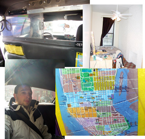 Taxi à l'arrivée à NYC